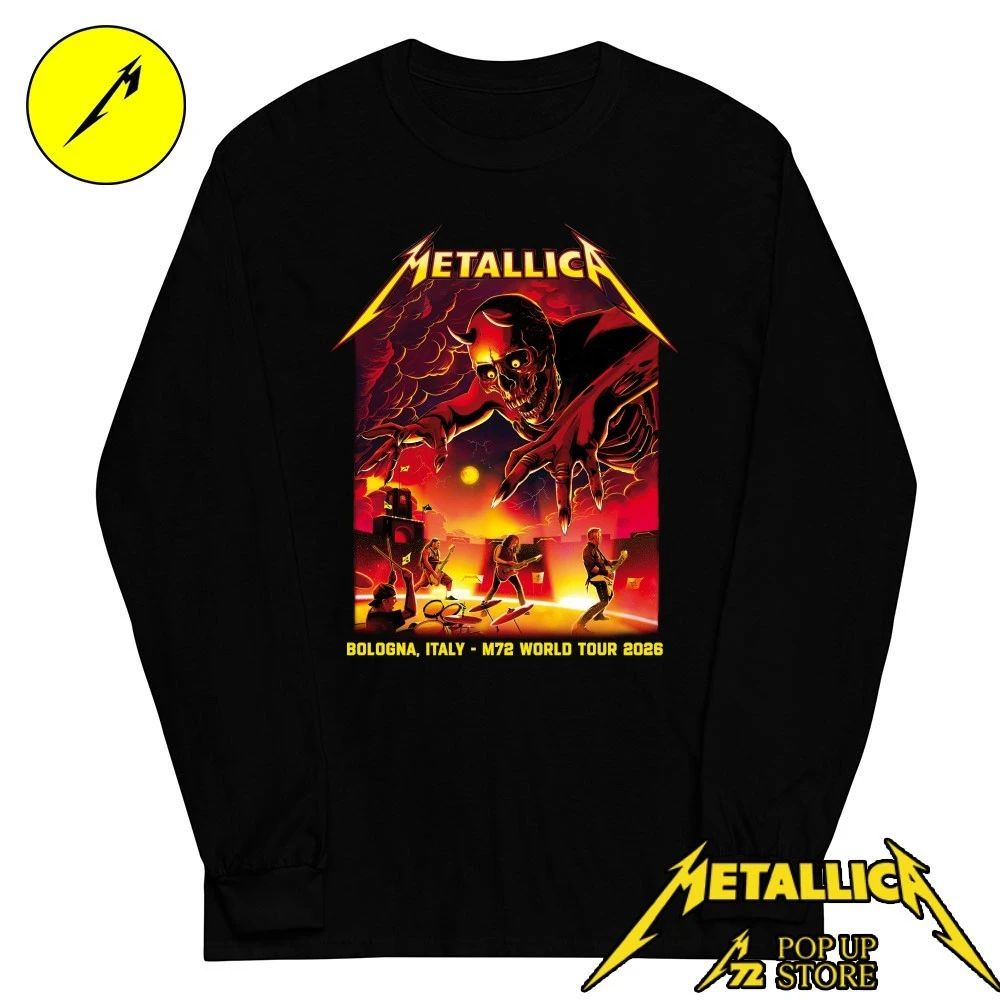 Maglietta Metallica Bologna 3 Giugno 2026 – Art By Nino Cammarata T-Shirt