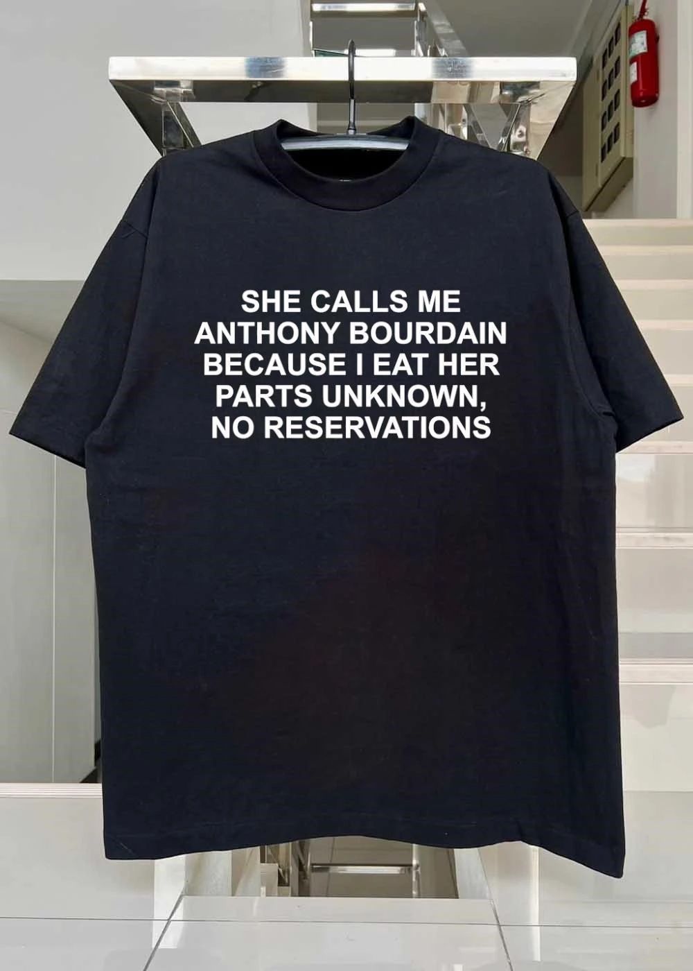 Adult Humor Anthony Bourdain Parts Unknown No Reservations shirt