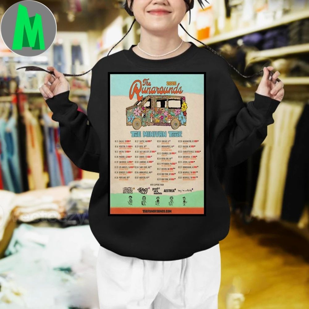 The Runarounds The Minivan Tour 2026 Poster Shirt