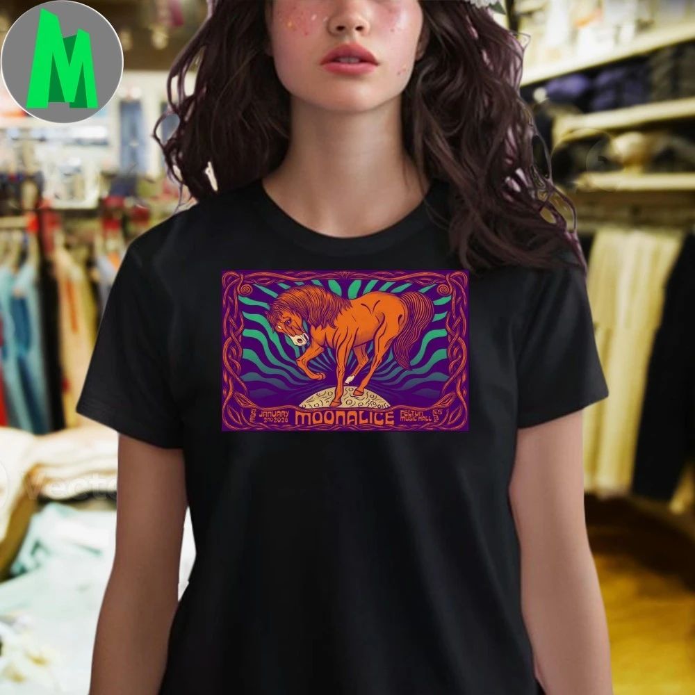 Original Moonalice 1.2.2026 Felton CA Poster Shirt