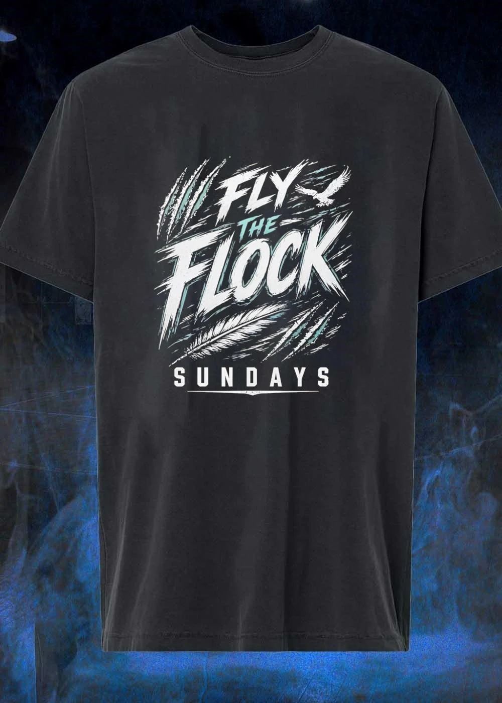 Sundays Fly the Flock Eagle Feather Sports T-Shirt