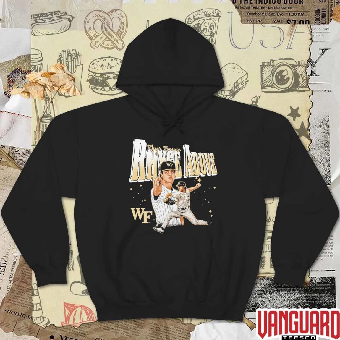 Rhys Bowie Rhyse Above Welcome to Bowie Land Wake Forest Demon Deacons t-shirt