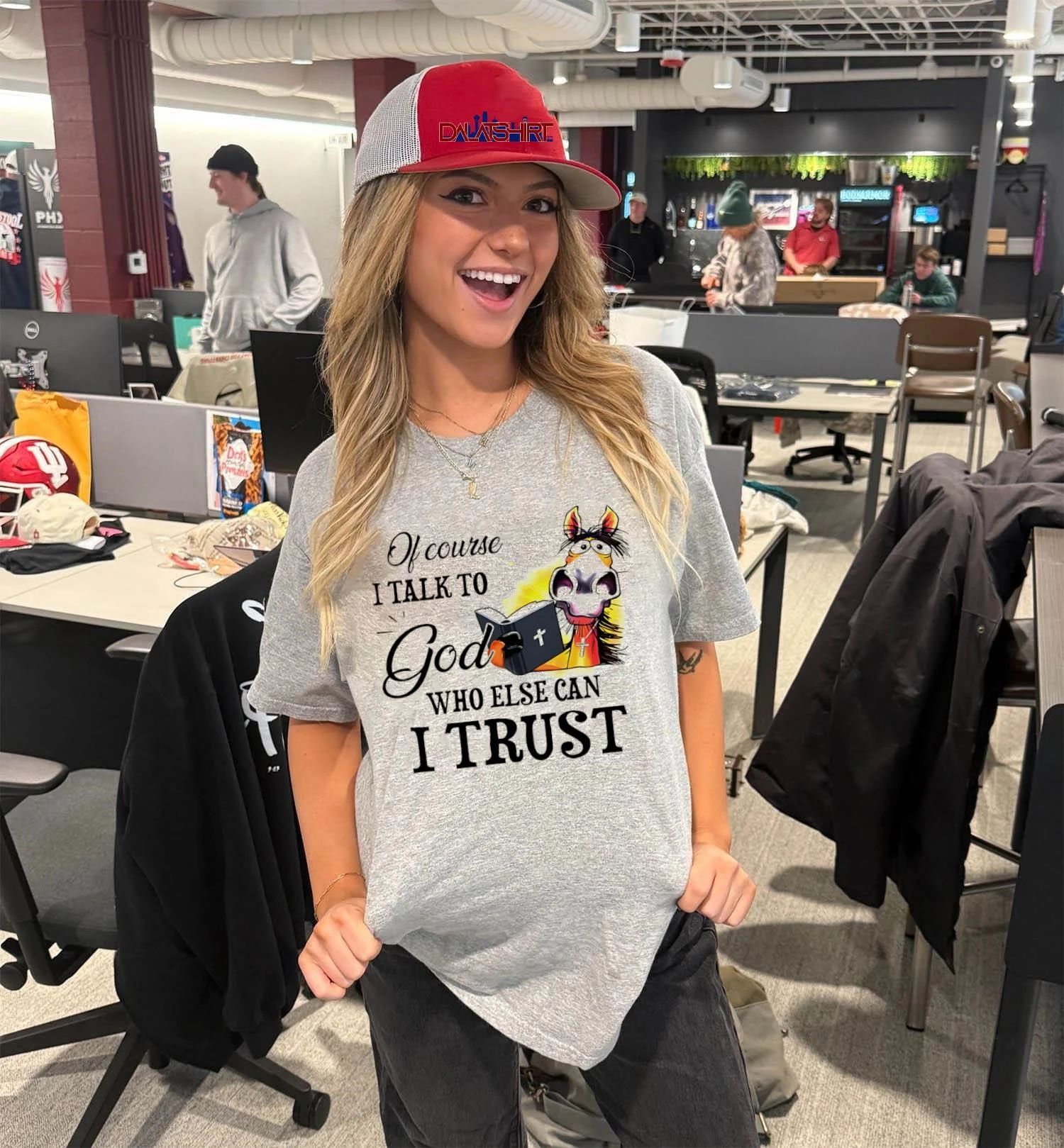 Of Course I Talk To God Who Else Can I Trust Horse shirt
