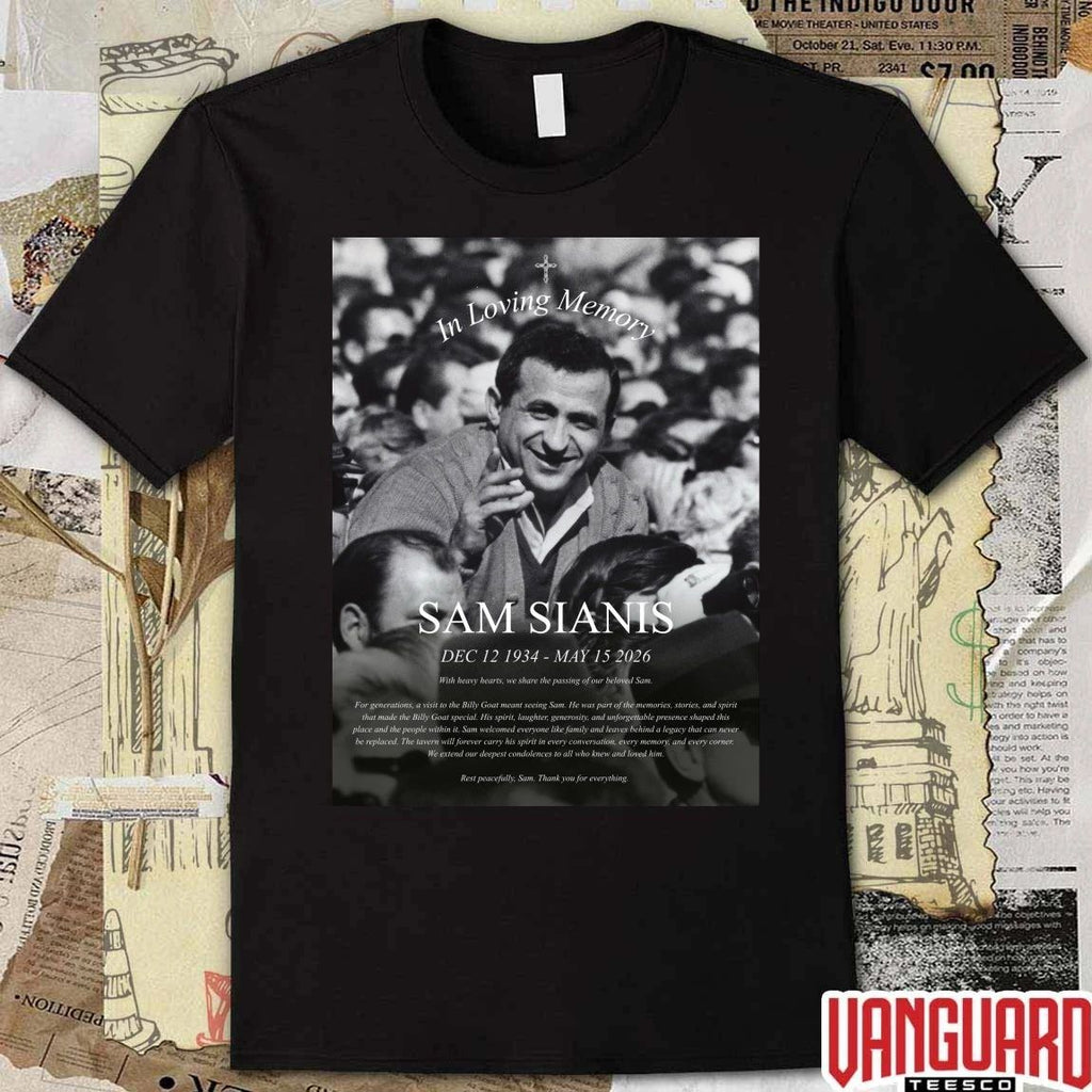 In loving Memory Sam Sianis December 12 1934 – May 15 2026 Billy Goat Tavern Poster t-shirt