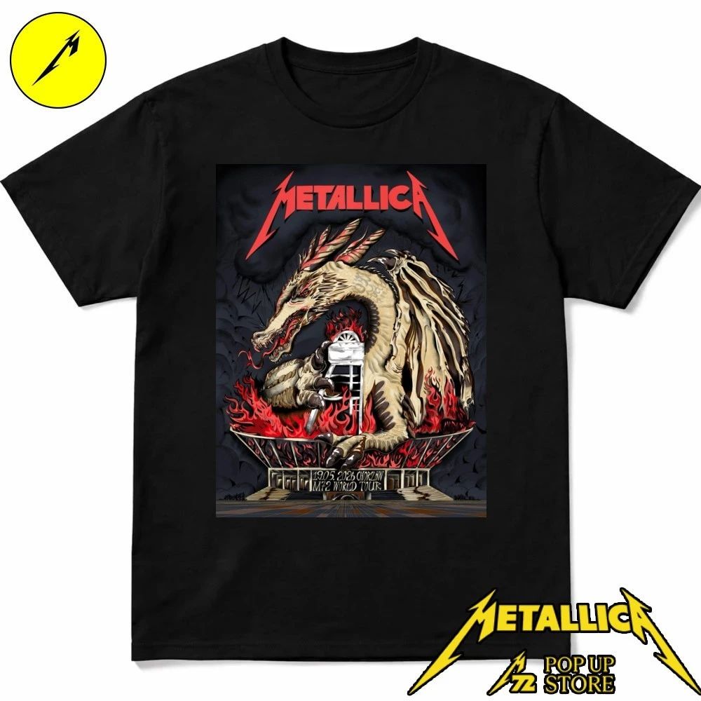 Oversized Metallica M72 Tour Shirt – Chorzow Poland Dragon Heavy Metal Limited Edition Tee