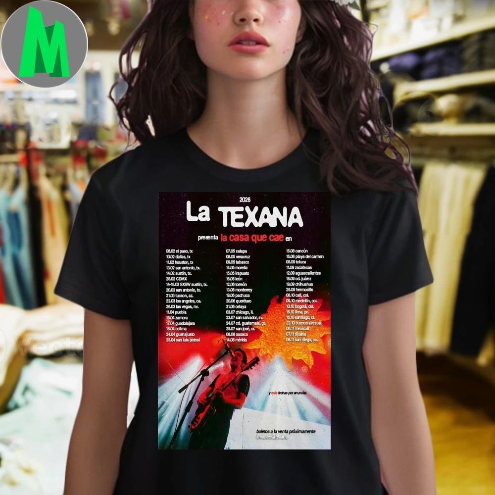 La Texana La Casa Que Cae En Vivo Tour 2026 Poster Shirt