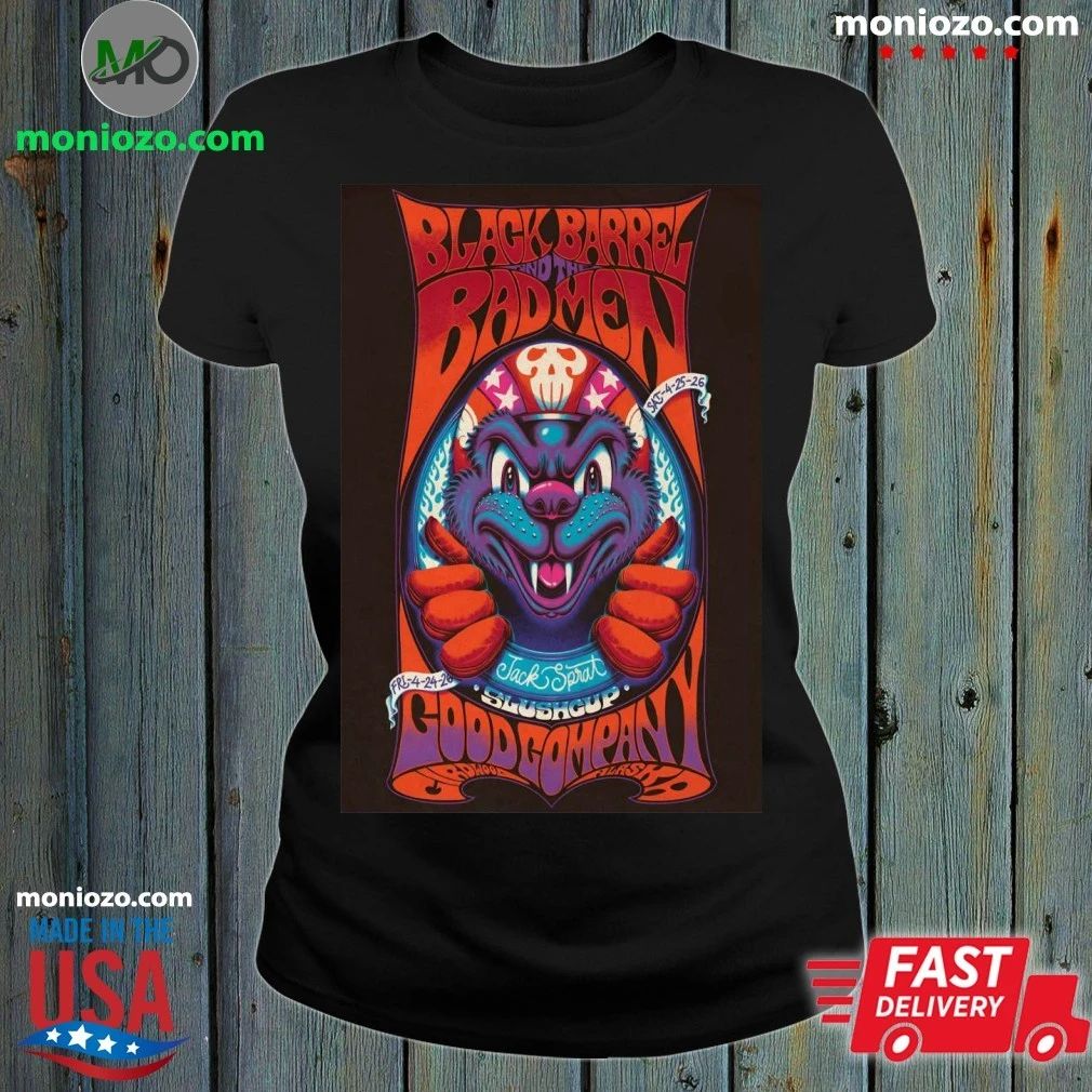 Original Black Barrel And The Bad Men Tour Girdwood AK Apr 24-25 2026 Poster T-Shirt