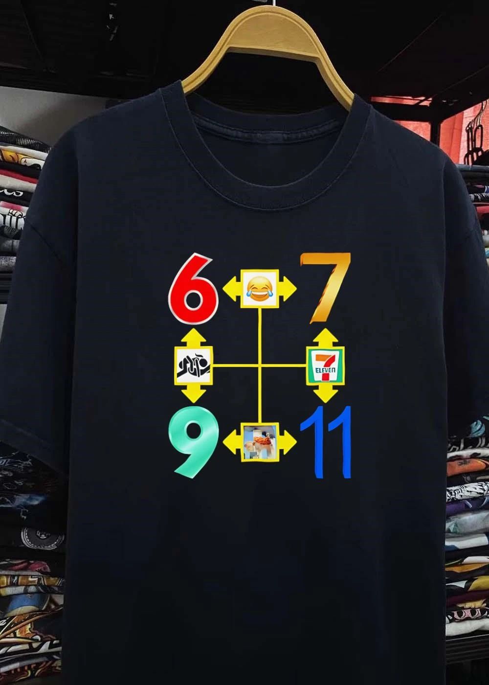 Funny 69 711 Meme Joke T-Shirt