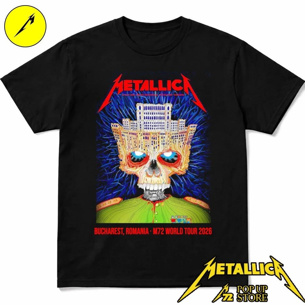 Metallica May 13, 2026 Bucharest, Romania Arena Nationala The Parliament of Death POster Shrit