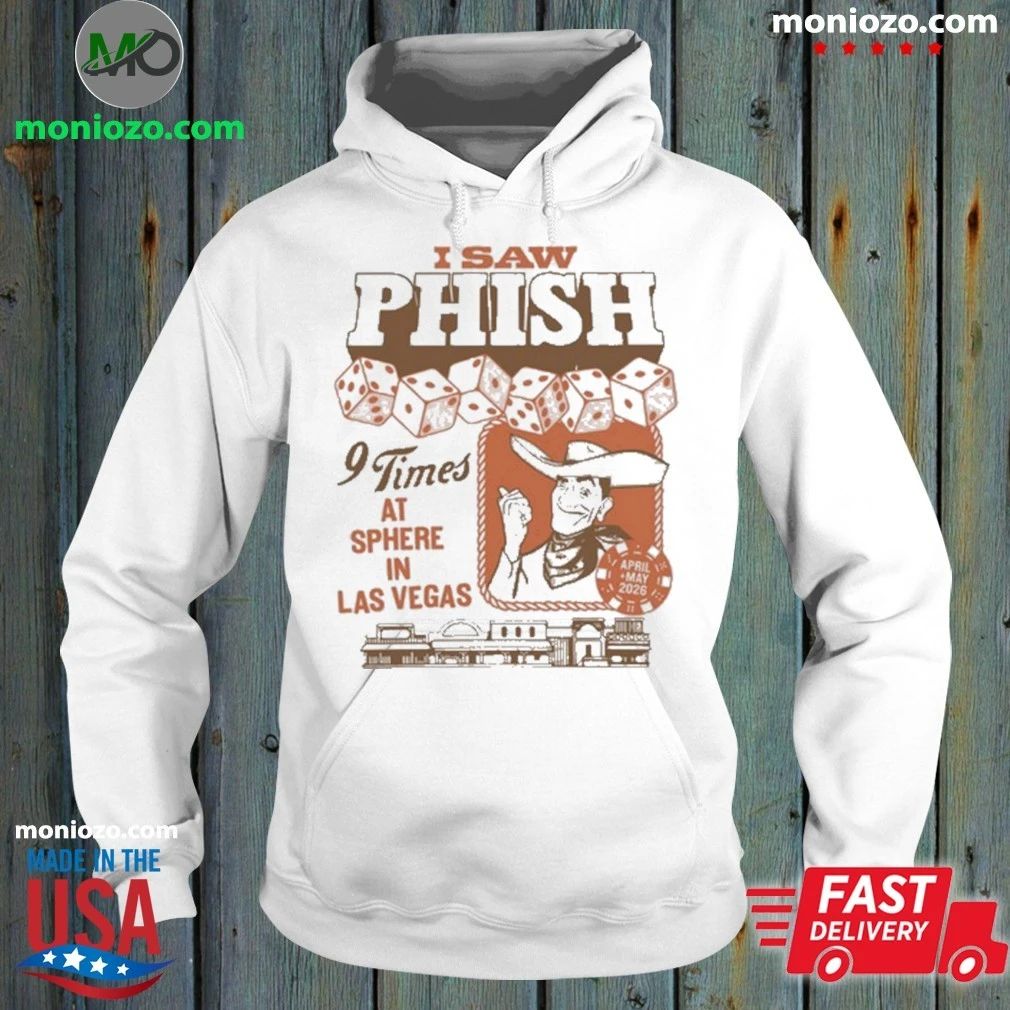 Original Phish 9 Times at Sphere in Las Vegas April + May 2026 Shirt