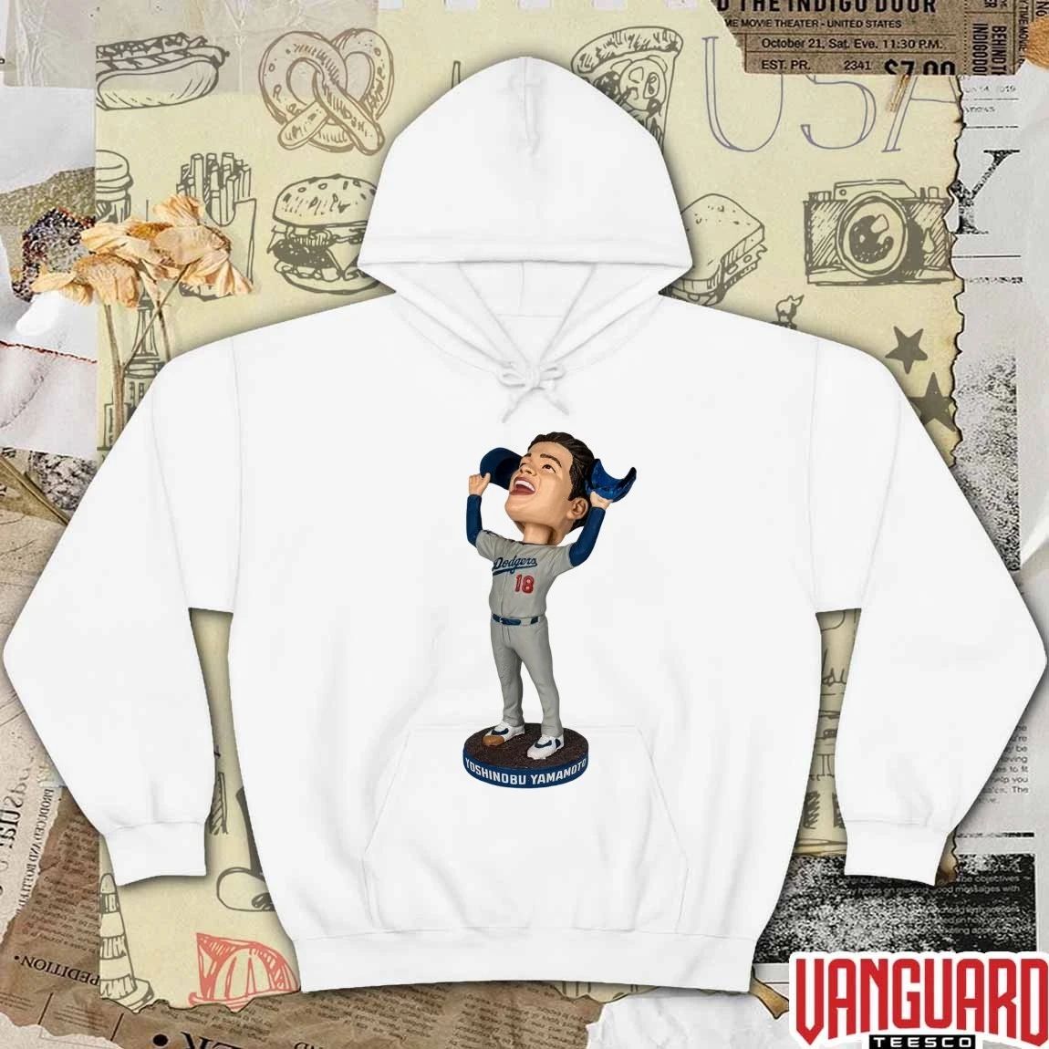 Dodgers Yoshinobu Yamamoto Game 7 Last Out Bobblehead 2026 Giveaways t-shirt