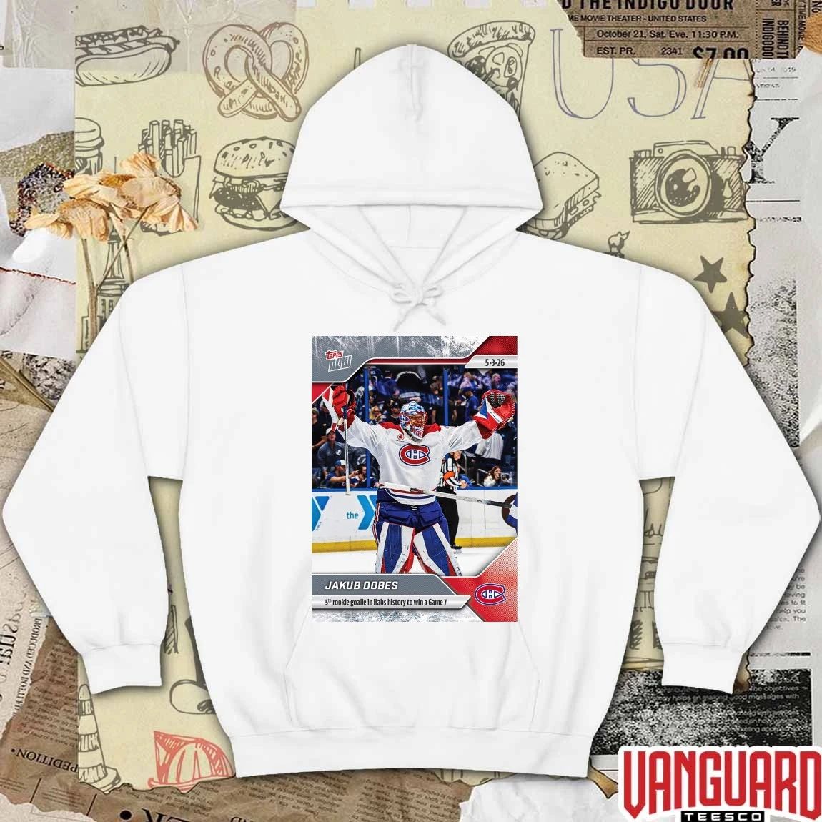 Jakub Dobes 5th Rookie Goalie In Habs History To Win A Game 7 – 2026 NHL Topps NOW t-shirt