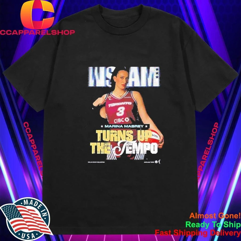 Marina Mabrey turn up the Toronto Tempo WSLAM magazine Shirt