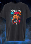 Ted Giving Middle Finger Fuck You Thunder San Antonio Spurs T-Shirt