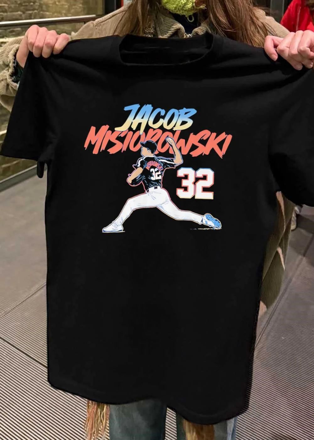 MLB Players Jacob Misiorowski Pitching 32 Milwaukee Brewers T-Shirt