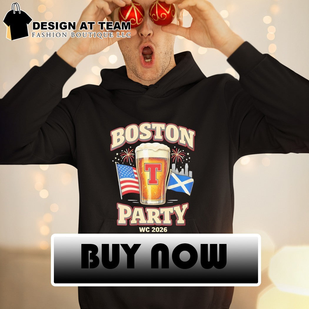 Boston Party World Cup 2026 Beer USA Scotland flag shirt